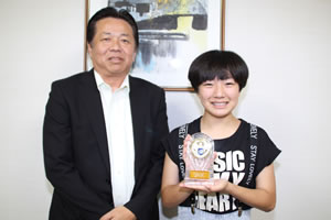 グランプリ受賞の奥田夢香さん